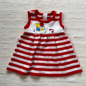 Striped summer toddler dress